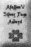 Afallon's Silver Page Award