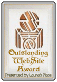 Outstanding Website Award From Laura's Place