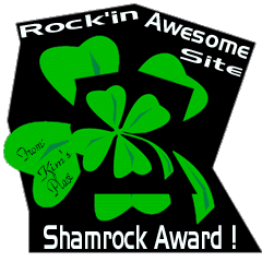 Kim's Place Shamrock Award--Rockin Awesome Site