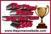 The PCman Website Web Merit Award 2006